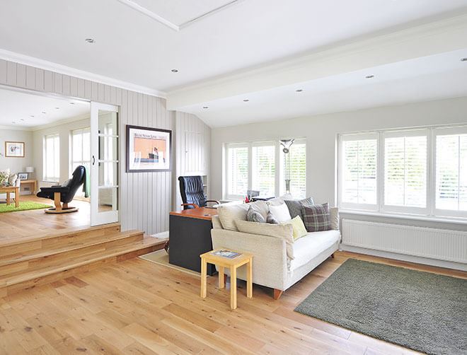 apartment office clean